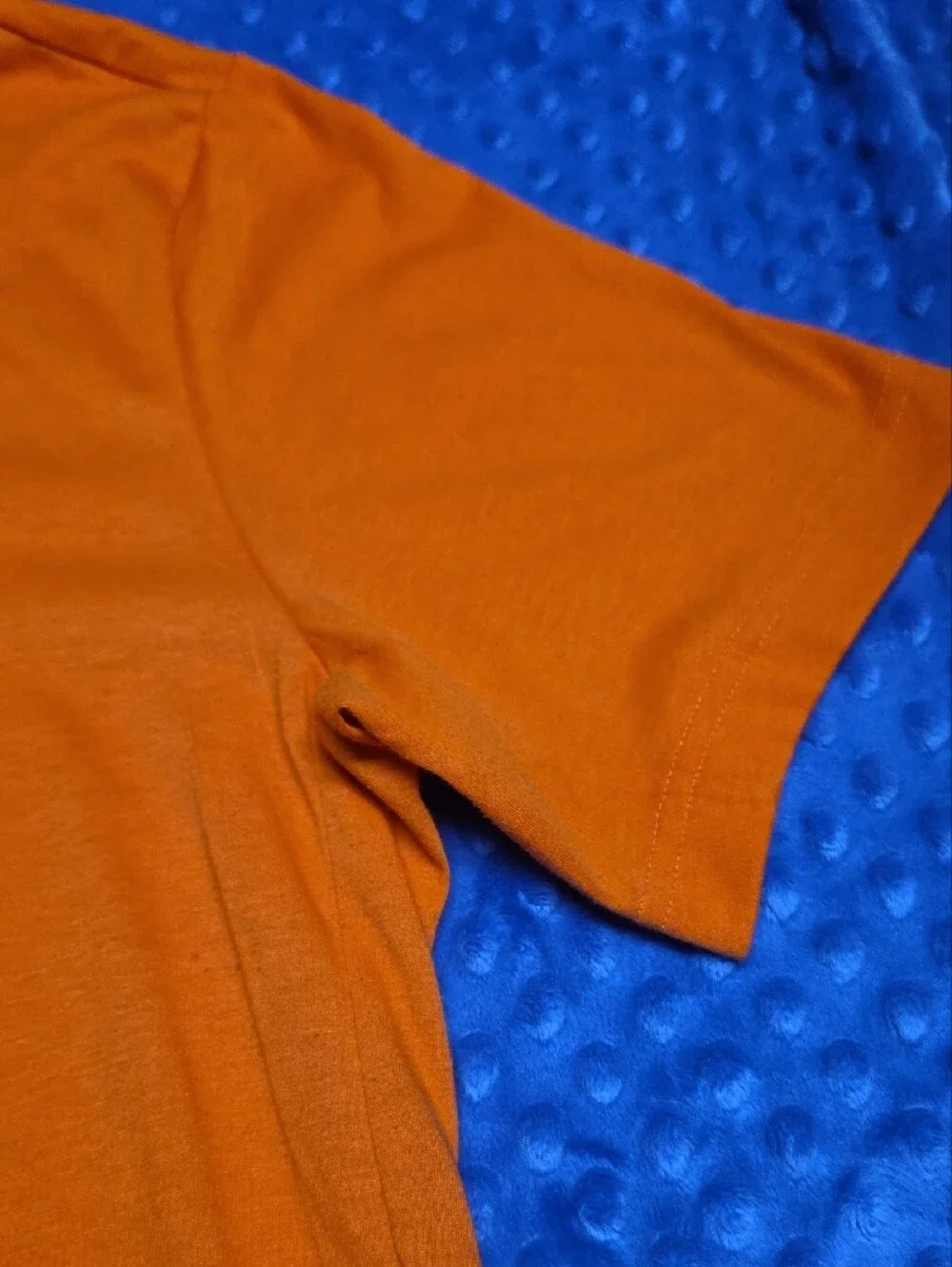 adidas Orange Short Sleeve Logo Tee with Shadow Print